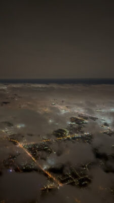 Aerial Night Clouds over Toronto