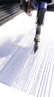 Pen Plotting Lines - Art by Martin Lukas Ostachowski