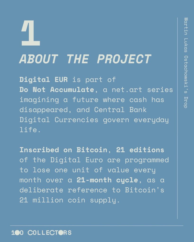 Digital EUR - Do Not Accumulate featured by 100 Collectors