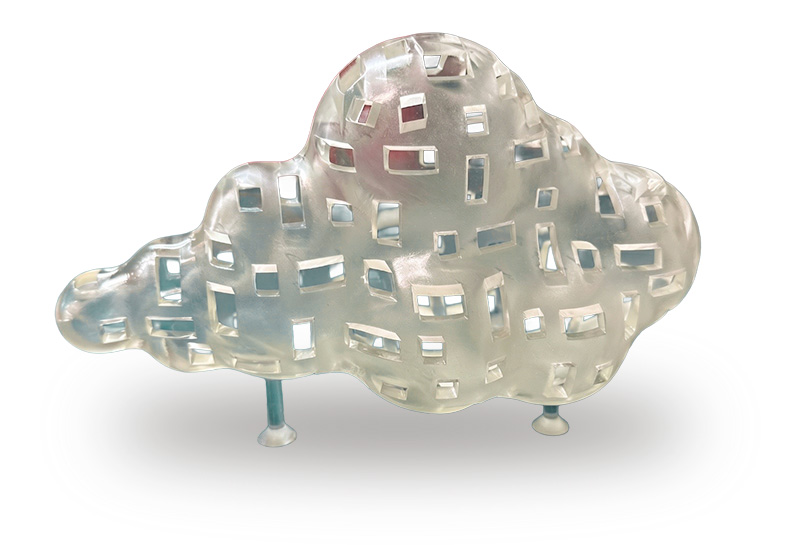 Cloud of the Present - Resin Sculpture by Martin Lukas Ostachowski