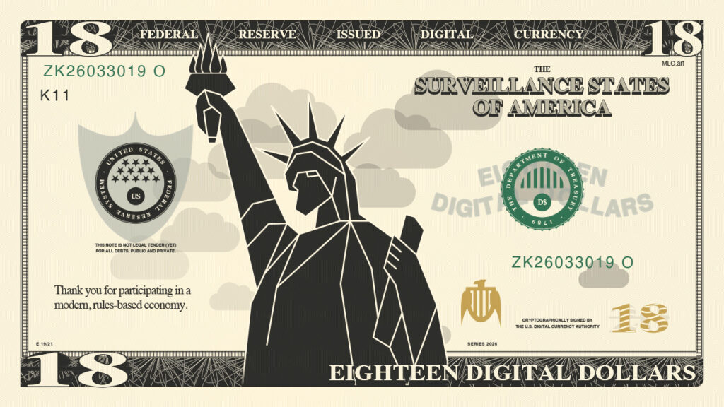 Digital USD Value 18 - Do Not Accumulate Series - United States of America Art CBDC