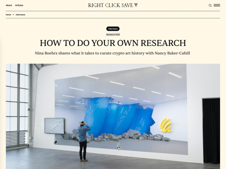 How to Do Your Own Research - Interview Nancy Baker Cahill and Nina Roehrs for Right Click Save