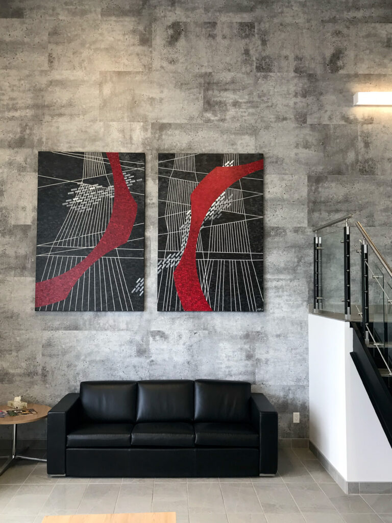 Installation View of Connect Engage Corporate Commission 2020