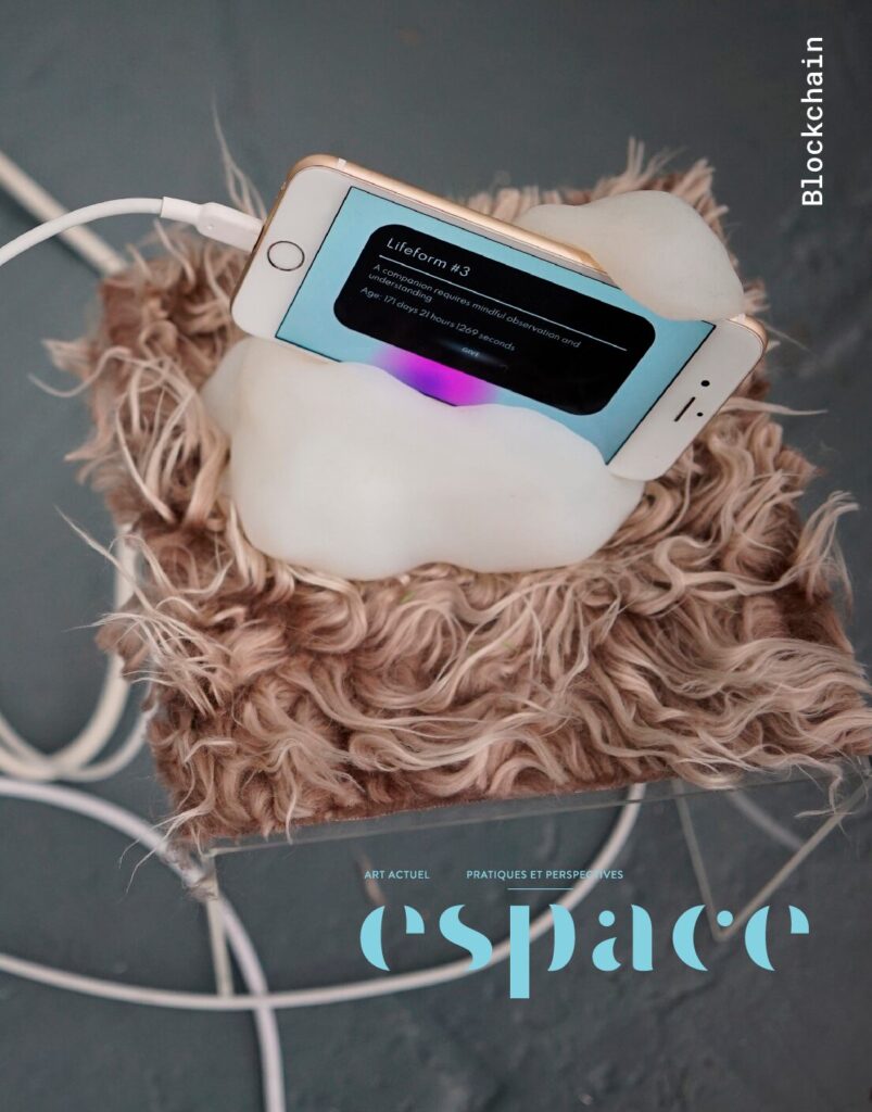 No 139 Blockchain Issue Cover Espace Art Actuel