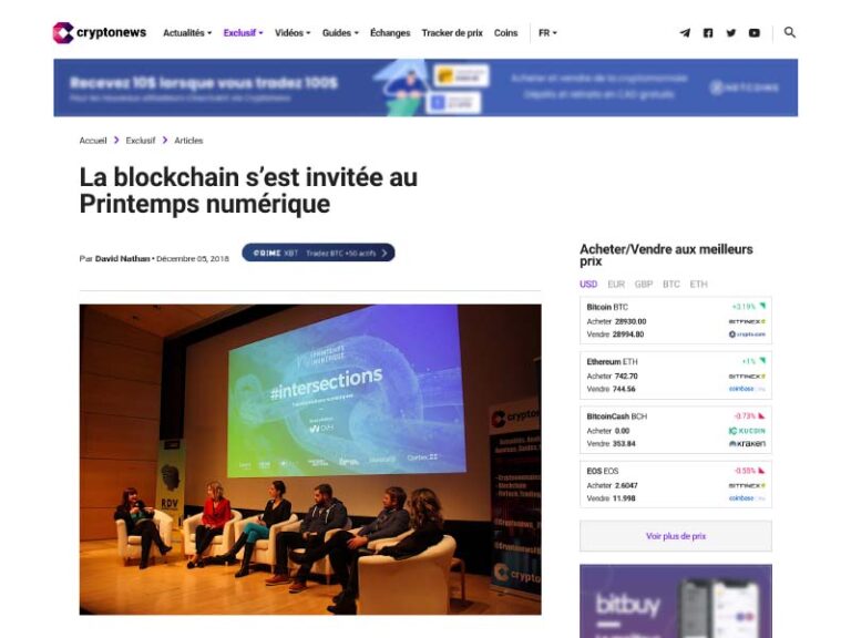 Summary of the Printemps Numerique Blockchain Conference in Montreal
