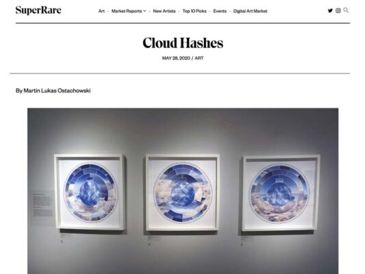 SuperRare Editorial Cloud Hashes Series