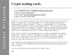 Context Hal Finney Envisions Crypto Trading Cards