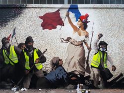 Pascal Boyart completes La Liberte mural and puzzle